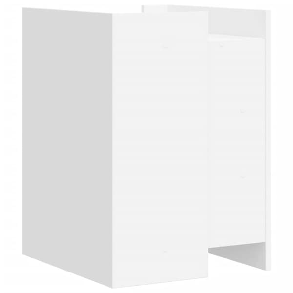 vidaXL Nattbord hvit 45x50x65 cm konstruert tre