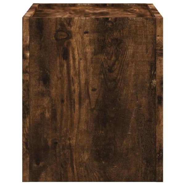 vidaXL væghængte sengeborde 2 stk. 45x30x35 cm røget egetræsfarve