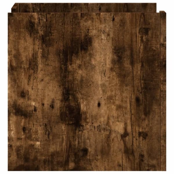 vidaXL Nattbord røkt eik 45x50x50 cm konstruert tre