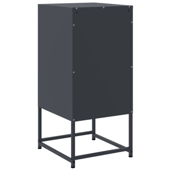 vidaXL Nattbord antrasitt 36x39x78 cm stål