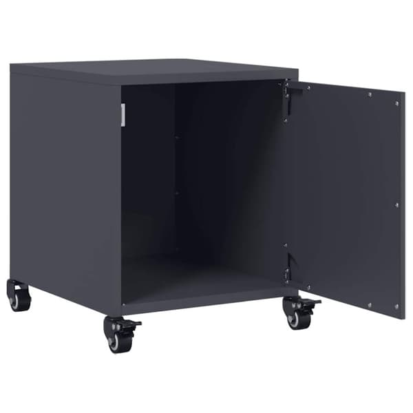 vidaXL Nattbord antrasitt 36x39x43,5 cm stål