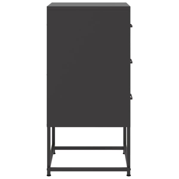 vidaXL sengeborde 2 stk. 36x39x78 cm stål sort