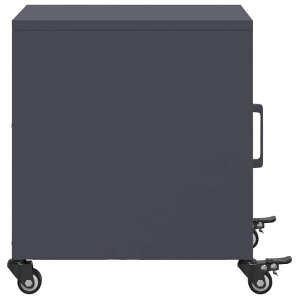 vidaXL sengebord 36x39x43,5 cm stål antracitgrå