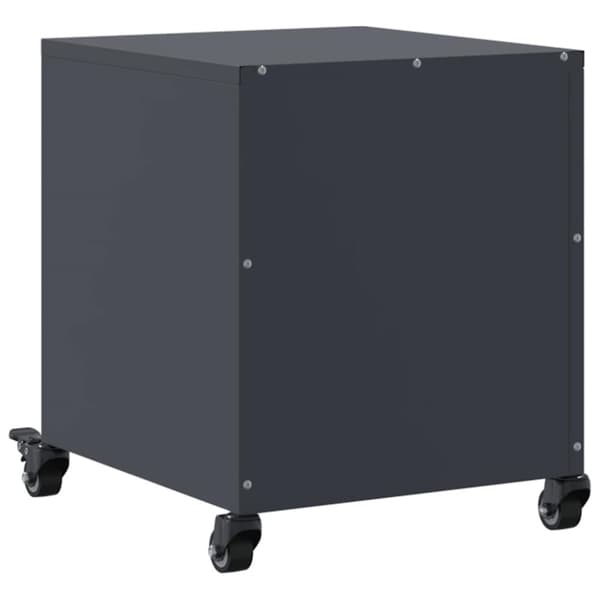 vidaXL sengebord 36x39x43,5 cm stål antracitgrå