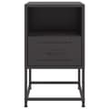 Miniatyrbillede 7 af 11: vidaXL sengeborde 2 stk. 36x39x60,5 cm stål sort