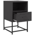 Miniatyrbillede 10 af 11: vidaXL sengeborde 2 stk. 36x39x60,5 cm stål sort