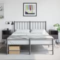 Miniatyrbillede 2 af 11: vidaXL sengeborde 2 stk. 36x39x60,5 cm stål sort