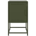 Miniatyrbillede 6 af 11: vidaXL sengeborde 2 stk. 36x39x60,5 cm stål olivengrøn