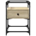 Miniatyrbilde 5 av 11: vidaXL Nattbord sonoma eik 40x40x55 cm konstruert tre
