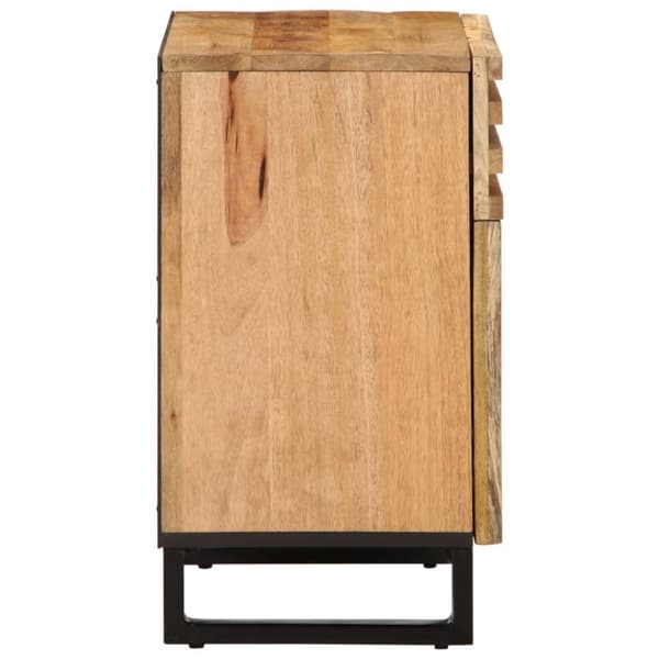vidaXL sengebord 50x34x60 cm massivt ru mangotræ