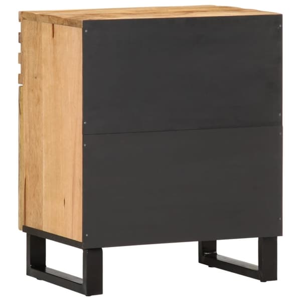 vidaXL sengebord 50x34x60 cm massivt ru mangotræ