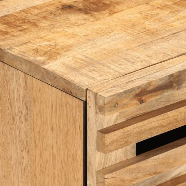 vidaXL sengebord 50x34x60 cm massivt ru mangotræ
