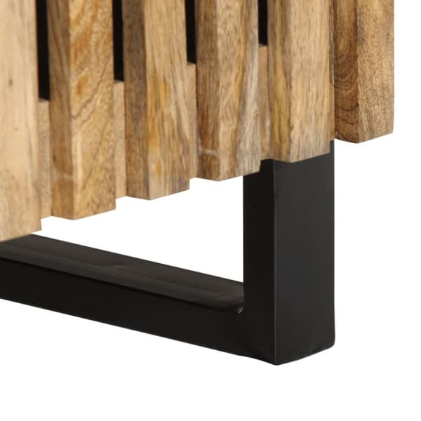 vidaXL sengebord 50x34x60 cm massivt ru mangotræ