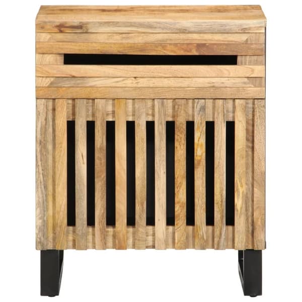 vidaXL sengebord 50x34x60 cm massivt ru mangotræ