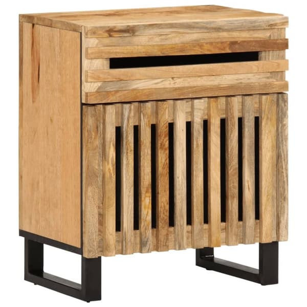 vidaXL sengebord 50x34x60 cm massivt ru mangotræ