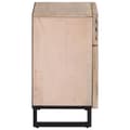 Miniatyrbilde 3 av 11: vidaXL Nattbord hvit 50x34x60 cm heltre mango