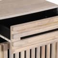 Miniatyrbilde 7 av 11: vidaXL Nattbord hvit 50x34x60 cm heltre mango