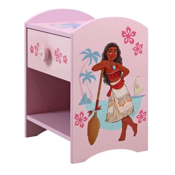 Sängbord - DISNEY PRINCESS - Disney Princesses - Rosa - 1 låda(r) - MDF-konstruerat trä