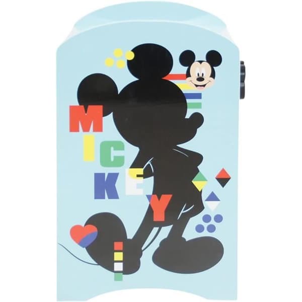 Sängbord - DISNEY - Musse Pigg - Med låda - Flerfärgad - Blå