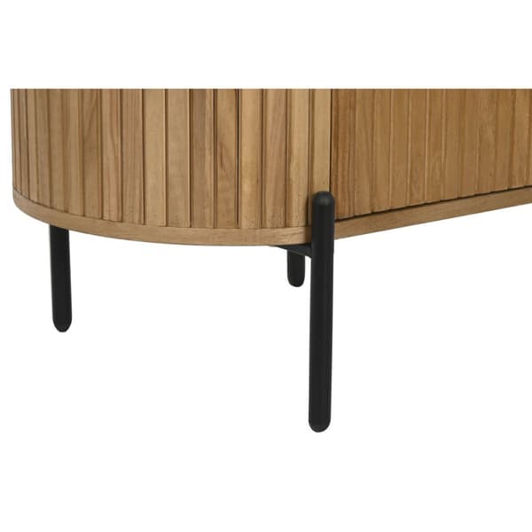 Natbord Home ESPRIT Natur Metal Paulonia træ 60 x 43 x 57 cm