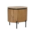 Miniatyrbillede 1 af 9: Natbord Home ESPRIT Natur Metal Paulonia træ 60 x 43 x 57 cm
