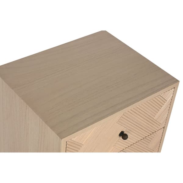 Natbord Home ESPRIT Natur Paulonia træ Træ MDF 42 x 34 x 70 cm