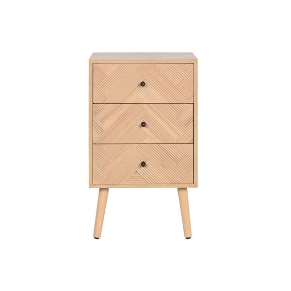 Natbord Home ESPRIT Natur Paulonia træ Træ MDF 42 x 34 x 70 cm
