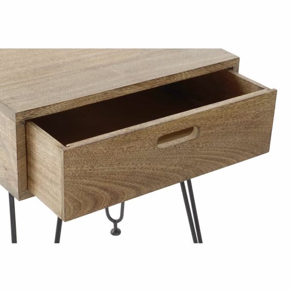 Nattbord DKD Home Decor Metall Treverk av mangotre
