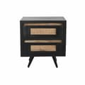 Miniatyrbilde 5 av 5: Nattbord DKD Home Decor Svart Naturell Rotting Treverk av mangotre 50 x 40 x 55 cm