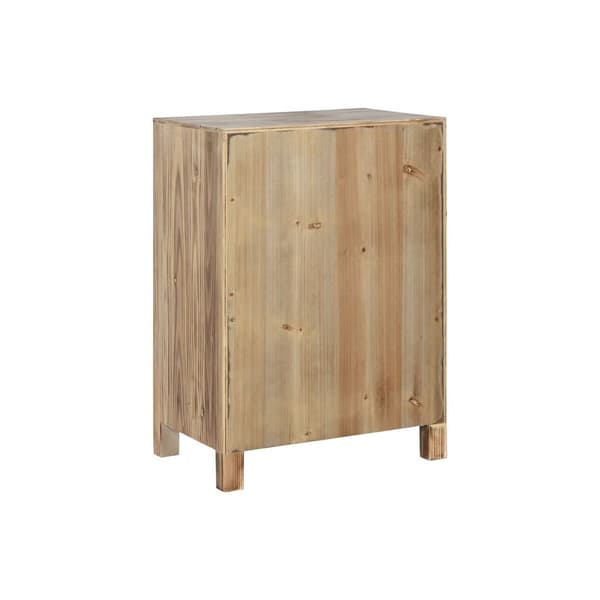 Yöpöytä Home ESPRIT Musta Luonnollinen Kuusi Puu MDF 45 x 34 x 66 cm