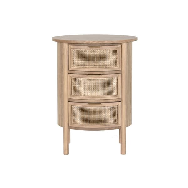 Natbord Home ESPRIT Natur Naturgummi 48 x 35 x 66 cm