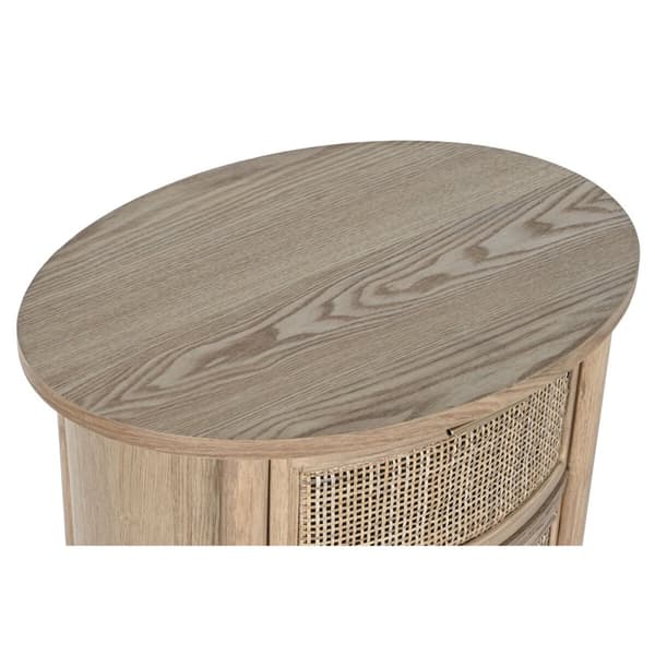 Natbord Home ESPRIT Natur Naturgummi 48 x 35 x 66 cm