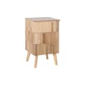 Pikkukuva 1 / 6: Yöpöytä DKD Home Decor Kullattu Vaaleanruskea Paolownia wood Puu MDF 43 x 40 x 70 cm
