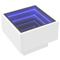 Miniatyrbilde 4 av 11: vidaXL Salongbord med Infinity LED hvit 40x40x30 cm