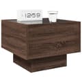 Miniatyrbillede 6 af 11: vidaXL sengebord med Infinity LED-lys 40x40x30 cm brun egetræsfarve