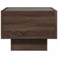Miniatyrbillede 7 af 11: vidaXL sengebord med Infinity LED-lys 40x40x30 cm brun egetræsfarve