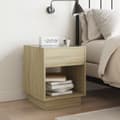 Miniatyrbilde 5 av 11: vidaXL Salongbord med Infinity LED sonoma eik 40x40x50 cm