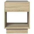 Miniatyrbilde 7 av 11: vidaXL Salongbord med Infinity LED sonoma eik 40x40x50 cm