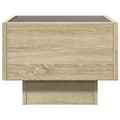Miniatyrbillede 7 af 11: vidaXL sengebord med Infinity LED-lys 40x40x30 cm sonoma-eg
