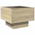 Miniatyrbillede 9 af 11: vidaXL sengebord med Infinity LED-lys 40x40x30 cm sonoma-eg