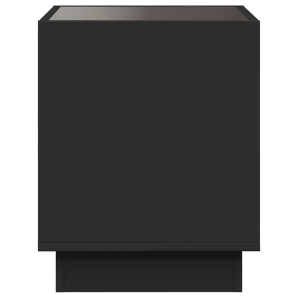 vidaXL sohvapöytä Infinity LED-valoilla musta 50x50x50 cm