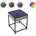 Miniatyrbilde 1 av 11: vidaXL Salongbord med Infinity LED grå sonoma 40x40x51 cm