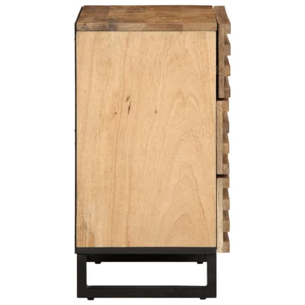 vidaXL Nattbord 50x34x62 cm grov heltre mango
