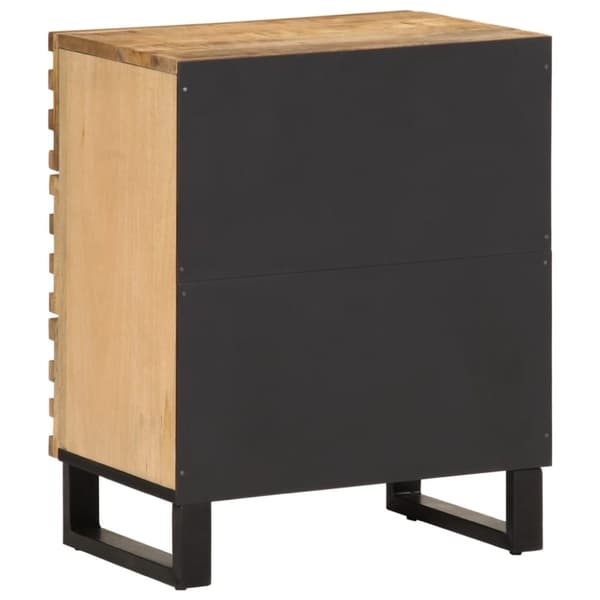 vidaXL Nattbord 50x34x62 cm grov heltre mango