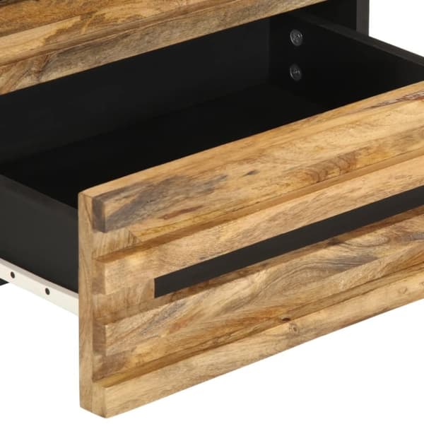 vidaXL Nattbord 50x34x62 cm grov heltre mango