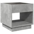 Miniatyrbillede 9 af 11: vidaXL sengebord med Infinity LED-lys 50x50x50 cm betongrå