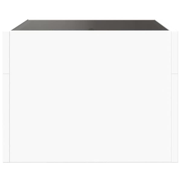 vidaXL sengebord med Infinity LED-lys 40x40x30 cm hvid