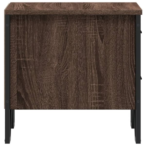 vidaXL Nattbord brun eik 40x41x40 cm konstruert tre