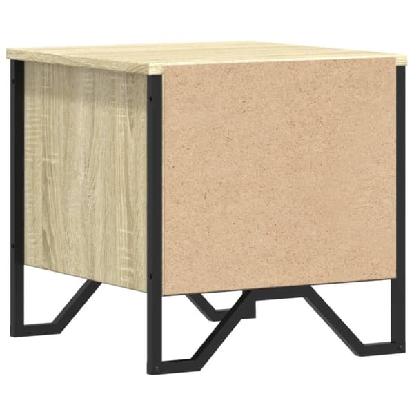 vidaXL sengeborde 2 stk. 40x41x40 cm konstrueret træ sonoma-eg