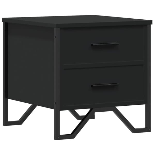 vidaXL sengebord 40x41x40 cm konstrueret træ sort
